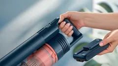 Akku wechseln, länger saugen