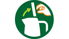 Couvercle articulé, entièrement amovible