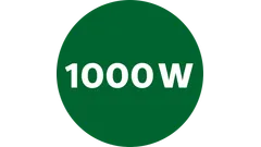 Kraftig motor på 1000 W
