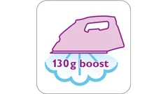 Steam boost up to 130 g