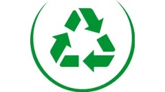 Fabricada con plásticos reciclados*