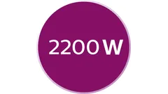 2200W : montée en température rapide