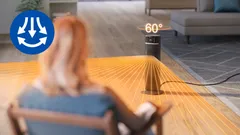 Maximera värmespridningen i rummet med 60° svängning
