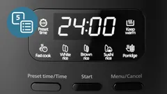 5 vooringestelde programma's