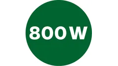 Kraftfull 800 W motor