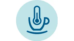 Kaffetemperaturen er perfekt