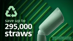 Made with recycled plastic