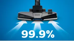 99,9 % dammuppsugningsförmåga*