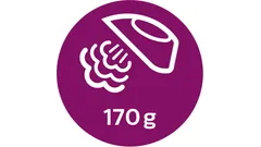 Steam boost up to 170 g