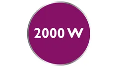 Effekt på opptil 2000 W