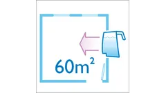 Reinigt mehr als 60 m2