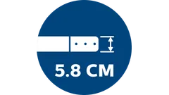 Superschlankes Design mit nur 5,8 cm