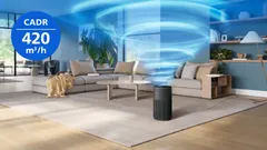 CADR (débit d'air pur) de 420 m³/h