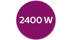 2400 W to heat up quickly