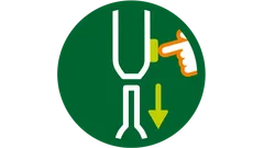 Frikopplingssystem med en knapp