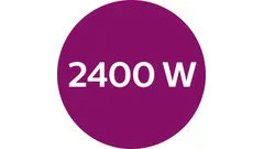 2600 watt for fast heat-up