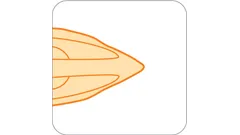 Stryksula med smal spets