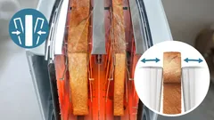 2 large self-centering slots