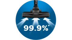 99,9 % dammuppsugningsförmåga*