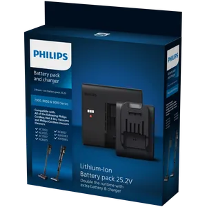 Batterijen en oplader Lithium-ionbatterij 25,2 V.