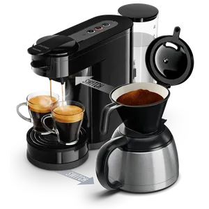 Machine à café à dosettes et filtre