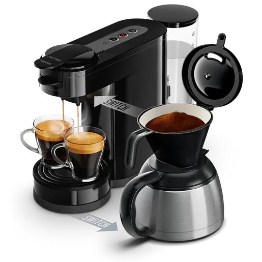 Machine à café à dosettes et filtre