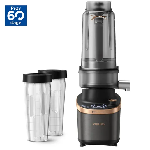 Flip&Juice™-blender Højhastighedsblender med råsaftscentrifuge