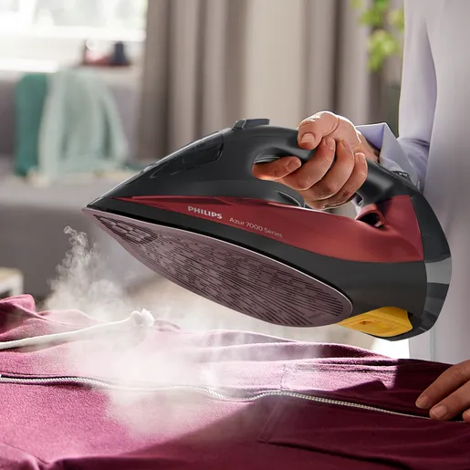 7000 Series HV Steam Iron Black/Red
