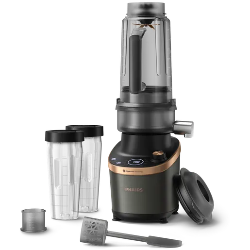 Flip&Juice™-blender Højhastighedsblender med råsaftscentrifuge