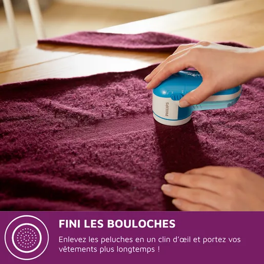 Rasoir Anti-bouloche électrique - ULISEM - Rechargeable USB - 6 Lames - 2 Lames Supplémentaires - Récipient Amovible - Electroménager