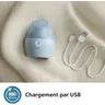 Accessoire Rase bouloche Philips - Rasoir anti bouloche 6 lames, USB C, Bleu