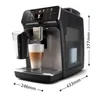 Série 5500 Noir Machine expresso broyeur, 20 boissons, carafe LatteGo