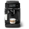 Série 2200 Noir Mat Machine expresso broyeur, 3 boissons, carafe LatteGo