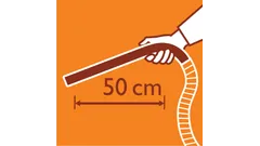 Erikoispitkä ergonominen kädensija